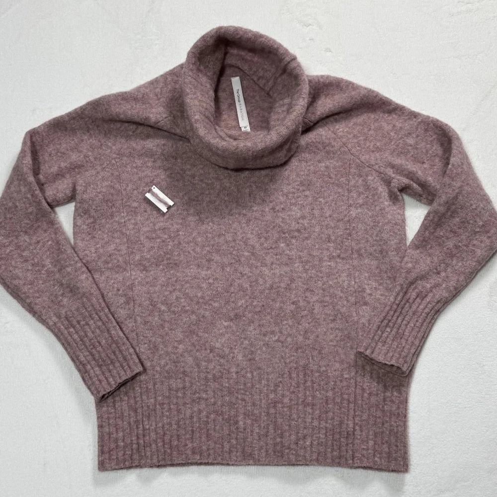Babaton Plutarch Sweater Wool-blend Oversized Turtleneck Dusty Pink Size XS - Picture 3 of 15